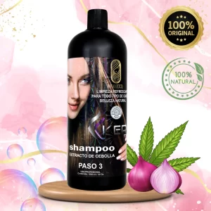 Shampoo sin sal con extracto de cebolla y cannabis x litro