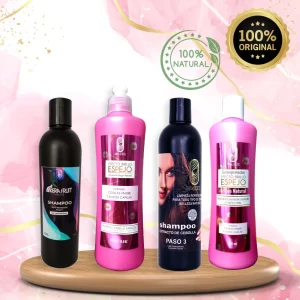 Combo 4 Pasos Alisado Orgánico BRILLO ESPEJO x 500 ml